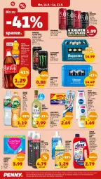 Gazetka promocyjna Penny - Prospekte - Gazetka - ważna od 21.09 do 21.09.2024 - strona 14 - produkty: auer, body, body lotion, bürste, bürsten, carefree, drink, dusche, eis, gin, haarspray, lack, Lotion, monster, Monster Energy, nivea, Odol, reis, rorax, slip, Softlan, Taft, tee, Ti, topf, volvic