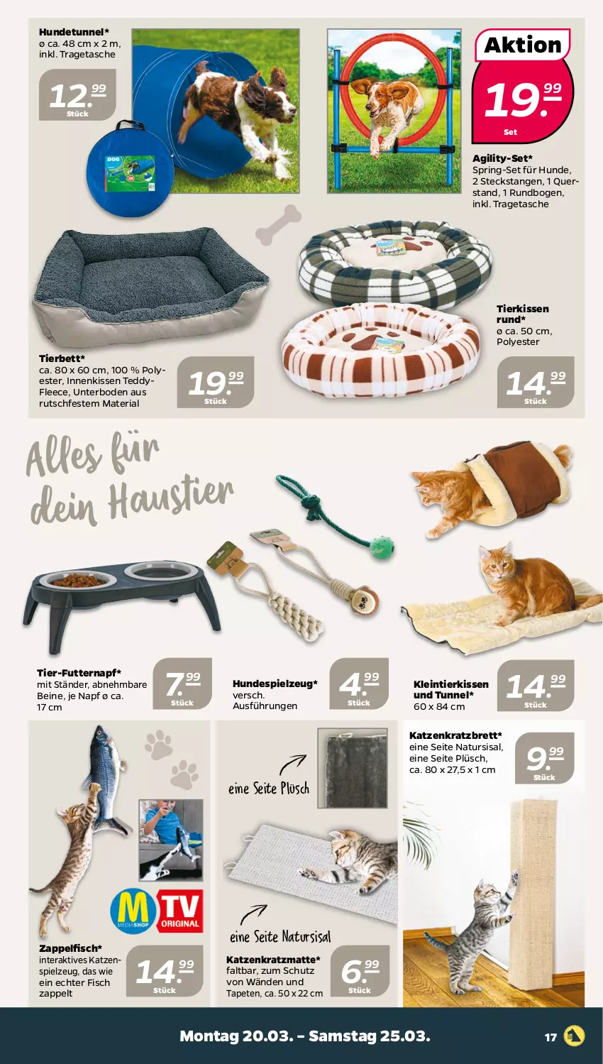 Aktueller Prospekt Netto - Woche 12 - von 20.03 bis 25.03.2023 - strona 17 - produkty: bett, fisch, kissen, natur, Plüsch, Ria, ring, spielzeug, Tapete, Tapeten, Tasche, Ti, tragetasche