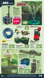 Gazetka promocyjna Netto - Woche 12 - Gazetka - ważna od 25.03 do 25.03.2023 - strona 14 - produkty: auer, beleuchtung, brunnen, einhell, eis, elle, fernbedienung, Garten, gartenschlauch, Gummistiefel, hose, HP, Kraut, pflanze, pflanzen, ring, rwe, Schal, schlauch, schultergurt, socken, Tasche, taschen, Ti, tragegriff, wasser, ZTE