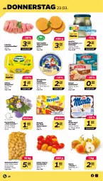 Gazetka promocyjna Netto - Woche 12 - Gazetka - ważna od 25.03 do 25.03.2023 - strona 28 - produkty: Birnen, brot, burger, camembert, cherrytomaten, eis, filet, filets, hering, Herings, heringsfilets, kakao, kartoffel, kartoffeln, knäckebrot, margarine, monte, nesquik, pute, ring, schnitzel, snack, speisekartoffeln, Ti, tomate, tomaten, topf, zott, Zott Monte