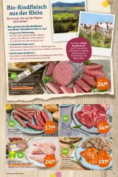 Gazetka promocyjna Tegut - Angebote der Woche - Gazetka - ważna od 25.06 do 25.06.2022 - strona 3 - produkty: angebot, angebote, bio, bio-rindfleisch, bratwurst, brustfilet, dekoration, eis, elle, erde, filet, fleisch, hähnchenbrust, hähnchenbrustfilet, knoblauch, kräuter, küche, lamm, minutensteaks, mit knoblauch, natur, reis, rind, rinder, Rindersalami, rindfleisch, saft, salami, schwein, schweine, schweinerücken, steak, steaks, Ti, Tiere, trolli, wein, weine, wurst