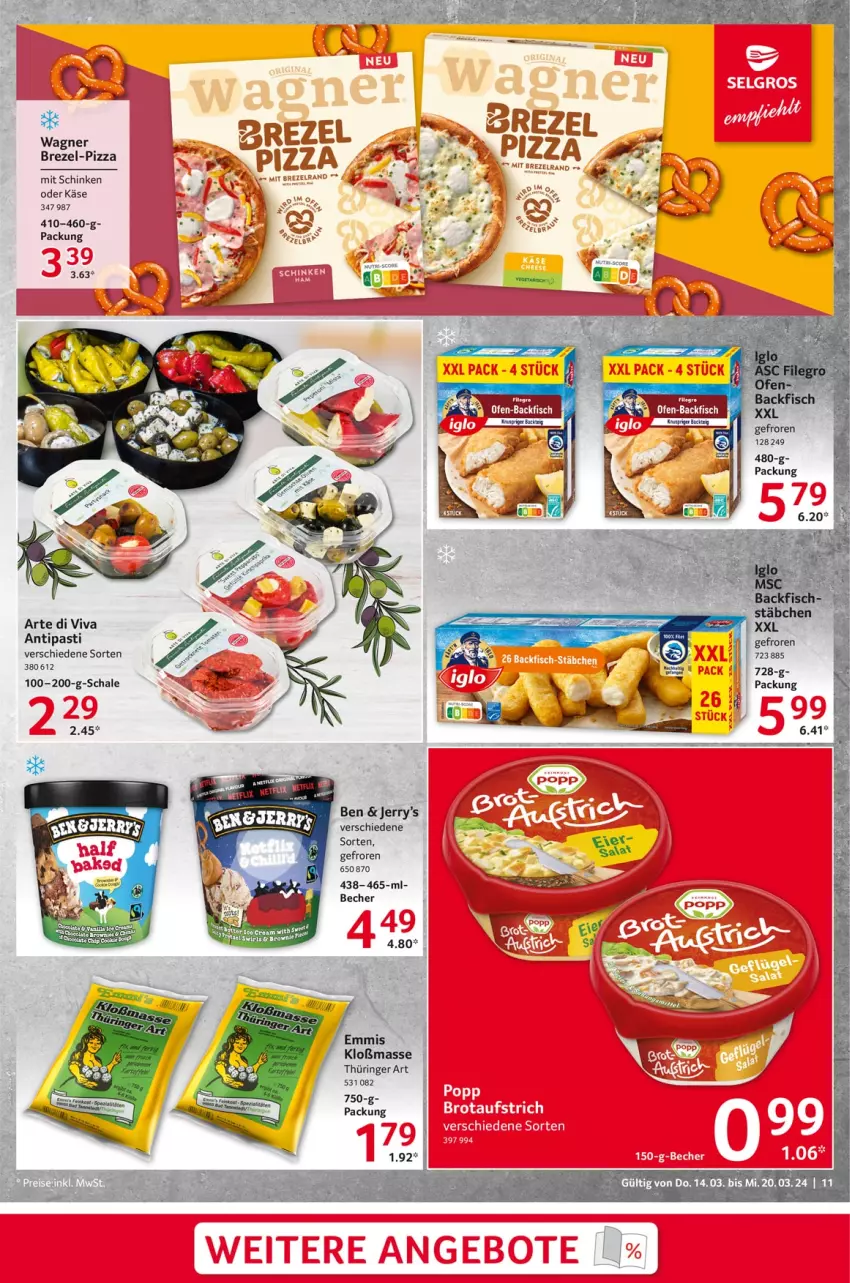 Aktueller Prospekt Selgros - Food - von 14.03 bis 20.03.2024 - strona 11 - produkty: antipasti, asti, Becher, brezel, Käse, pizza, ring, Schal, Schale, schinken, tee, Ti