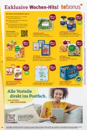 Gazetka promocyjna Tegut - Angebote der Woche - Gazetka - ważna od 01.07 do 01.07.2023 - strona 16 - produkty: alkohol, angebot, angebote, bacon, bier, bio, bio-joghurt, bioland, eis, elle, erde, freche freunde, getränk, getränke, gutschein, gutscheine, Handy, joghur, joghurt, knorr, landschinken, milch, Ofen, paprika, pizza, rezept, rheinfels quelle, schinken, snack, söbbeke, Spezi, steinofen, Tchibo, telefon, Ti, tomato al gusto, uhr, wurst