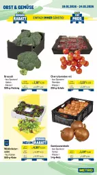 Gazetka promocyjna Metro - Wochen-Angebote - Gazetka - ważna od 24.01 do 24.01.2026 - strona 10 - produkty: broccoli, cherrytomaten, eis, fleisch, Gemüsezwiebel, kräuter, Kräuterseitlinge, mac, nuss, obst, salat, Schal, Schale, Ti, tomate, tomaten, Wild, zwiebel, zwiebeln