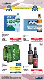 Gazetka promocyjna Metro - Wochen-Angebote - Gazetka - ważna od 24.01 do 24.01.2026 - strona 16 - produkty: Alwa, amaro, angebot, aprikose, aprikosen, brut, champagne, espresso, flasche, frucht, getränk, getränke, mac, mineralwasser, Palette, perla, Pinot, pinot grigio, rama, ramazzott, ramazzotti, regal, Ria, sac, Ti, trauben, valdo, veltins, volvic, wasser, zott