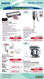 Gazetka promocyjna Metro - Wochen-Angebote - Gazetka - ważna od 24.01 do 24.01.2026 - strona 20 - produkty: angebot, auer, auto, Behälter, beutel, Brei, burger, edelstahl, eis, elle, espresso, fleisch, fritteuse, gin, grill, grillplatte, hamburger, Heißluftfritteuse, kaffee, Kaffeemühle, kaffeevollautomat, KitchenAid, kontaktgrill, küche, Küchen, küchenmaschine, latte, Metro, milch, Ofen, Reinigung, reis, rwe, schlauch, schüssel, sonderposten, tasse, teller, thermometer, Ti, timer, tisch, Vakuumierer, Waffeleisen