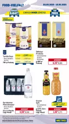 Gazetka promocyjna Metro - Wochen-Angebote Gastro - Gazetka - ważna od 10.05 do 10.05.2025 - strona 13 - produkty: Alwa, angebot, barbecue, beutel, chips, coupon, dallmayr, dallmayr prodomo, dessert, desserts, dessertsauce, eis, flasche, gerolsteine, gerolsteiner, getränk, getränke, granini, heinz, ketchup, mayonnaise, mineralwasser, Palette, prodomo, reis, saft, sauce, saucen, steiner, suppe, suppen, Ti, tiefpreis, tomato ketchup, tortilla, Tortilla Chips, wasser, Yo