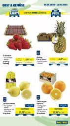 Gazetka promocyjna Metro - Wochen-Angebote Gastro - Gazetka - ważna od 10.05 do 10.05.2025 - strona 7 - produkty: ananas, angebot, Becher, beere, beeren, beutel, eis, erdbeere, erdbeeren, filet, fisch, fische, Fischer, früchte, garnelen, krone, matjes, meeresfrüchte, Metro, obst, orange, orangen, reis, sac, saft, Saftorangen, Schal, Schale, Schere, Ti, tiefpreis, Waage, Zander, zitrone, zitronen