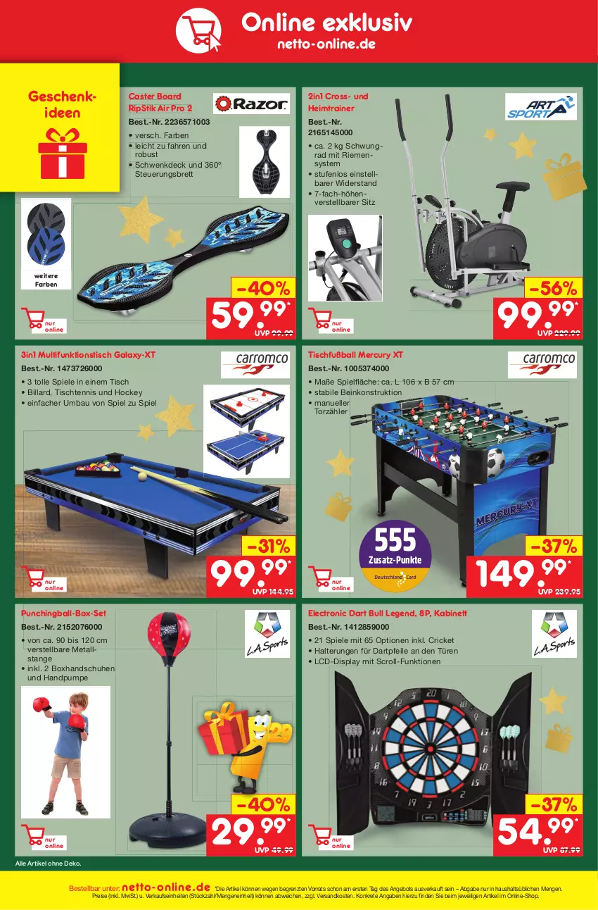 Aktueller Prospekt Netto Marken-Discount - Filial-Angebote - von 14.11 bis 19.11.2022 - strona 46 - produkty: angebot, ball, Bau, eis, elle, Fußball, handschuhe, kabinett, ndk, reis, schuhe, Spiele, Ti, tisch, ZTE