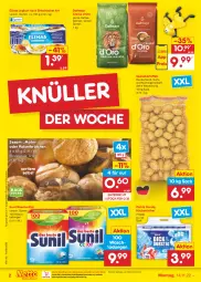 Gazetka promocyjna Netto Marken-Discount - Filial-Angebote - Gazetka - ważna od 19.11 do 19.11.2022 - strona 2 - produkty: angebot, backofen, bestpreis, bohne, bohnen, brötchen, dallmayr, eis, elinas, elinas joghurt, joghur, joghurt, joghurt nach, kaffee, kaffeebohnen, Kaiser, kartoffel, kartoffeln, küche, Küchen, küchentücher, ndk, Ofen, reis, sac, sesam, speisekartoffeln, stube, sunil, Ti, Tiere, tücher, waschmittel