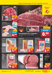 Gazetka promocyjna Netto Marken-Discount - Filial-Angebote - Gazetka - ważna od 19.11 do 19.11.2022 - strona 35 - produkty: angebot, aqua, auer, Bau, bestpreis, bratwurst, buch, Edelsalami, eis, emmentaler, filet, fleisch, Geflügel, gulasch, Holz, joghur, joghurt, jungbullen, Kraut, lachs, lachsfilet, pute, reis, rind, ring, rostbratwurst, saft, salami, Sauerkraut, Speck, Ti, tisch, wiener, wurst, wurst in selbstbedienung, ZTE