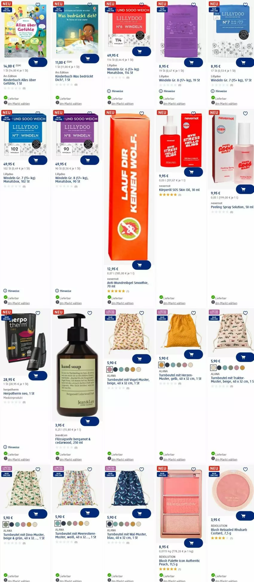 Aktueller Prospekt Dm Drogerie - Prospekte - von 09.06 bis 18.06.2025 - strona 1 - produkty: beutel, buch, eis, flüssigseife, Kinder, Kinderbuch, mars, medizinprodukt, Palette, Peeling, rel, Seife, smoothie, Stier, tee, Ti, Tiere, windeln