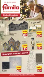 Gazetka promocyjna Famila - Prospekte - Gazetka - ważna od 19.10 do 19.10.2024 - strona 1 - produkty: 3d-Stern, angebot, angebote, auer, batterie, Bau, Garten, Holz, jever, kerze, Kerzenhalter, knacker, lamm, leds, LG, natur, nuss, Nussknacker, rel, tee, Teelicht, Ti, timer, Weste, Wild
