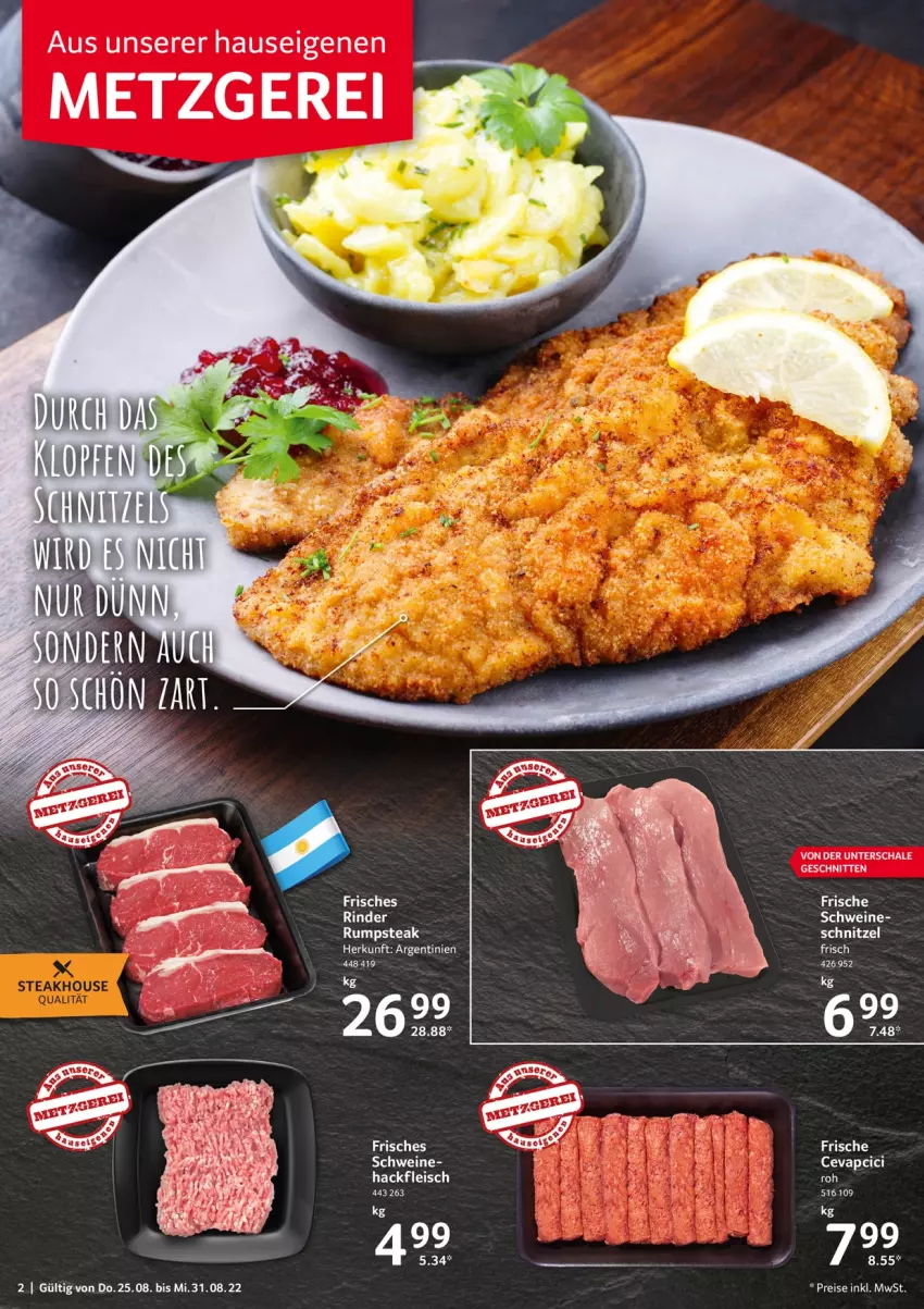 Aktueller Prospekt Selgros - Food - von 25.08 bis 31.08.2022 - strona 2 - produkty: eis, reis, rind, rinder, rum, rumpsteak, schnitten, schnitzel, schwein, schweine, steak, Ti, wein, weine