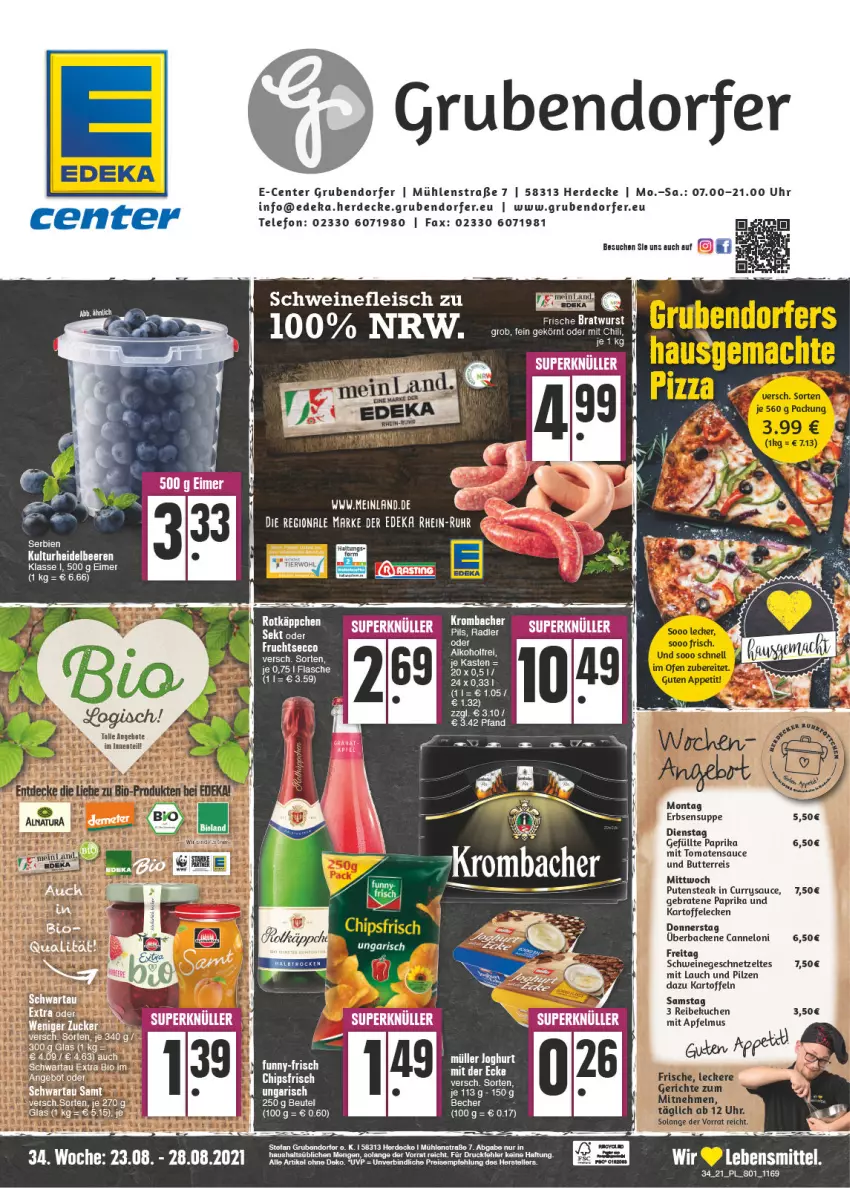 Aktueller Prospekt E Center - Angebote der Woche - von 23.08 bis 28.08.2021 - strona 1