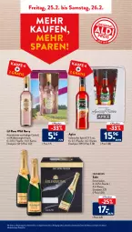 Gazetka promocyjna AldiSud - ALDI Aktuell - Gazetka - ważna od 26.02 do 26.02.2022 - strona 31 - produkty: alle artikel ohne dekoration, aperitif, beere, beeren, cocktail, dekoration, eis, flasche, mac, reis, sekt, Ti, wein, Wild, wild berry, ZTE