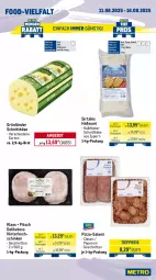 Gazetka promocyjna Metro - Wochen-Angebote Gastro - Gazetka - ważna od 16.08 do 16.08.2025 - strona 10 - produkty: angebot, beutel, blume, blumen, blumenkohl, broccoli, brot, Cap, eimer, eis, grünländer, halbfester schnittkäse, Halloumi, hinterkochschinken, Kaiser, Kaisergemüse, karotten, Käse, Kette, kochschinken, Kraut, krautsalat, Kroketten, küche, Küchen, langnese, mac, milch, nuss, paprika, peperoni, Peroni, pizza, reifen, reis, salami, salat, schinken, schnitten, schnittkäse, Ti, tiefpreis