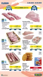 Gazetka promocyjna Metro - Wochen-Angebote Gastro - Gazetka - ważna od 16.08 do 16.08.2025 - strona 3 - produkty: angebot, beef, beutel, brustfilet, burger, decke, Deckel, eis, entrecôte, filet, fleisch, hähnchenbrust, hähnchenbrustfilet, Kette, krone, lachs, Metro, natur, pute, putenbrust, putenbrustfilet, rind, rinder, Rindersteak, roastbeef, salomon, Schal, Schale, schinken, schwein, schweine, schweinefilet, Schweinelachs, schweinenacken, steak, steakhüfte, Ti, wein, weine