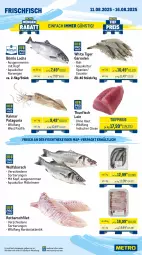 Gazetka promocyjna Metro - Wochen-Angebote Gastro - Gazetka - ważna od 16.08 do 16.08.2025 - strona 5 - produkty: Abtei, angebot, angebote, aqua, axe, decke, Deckel, eis, filet, fisch, fischtheke, fleisch, frischfisch, garnelen, Haxe, lachs, lamm, lammkeule, lammlachse, Metro, reis, Rotbarsch, rotbarschfilet, rwe, thunfisch, Ti, tiefpreis, Wild, wolfsbarsch