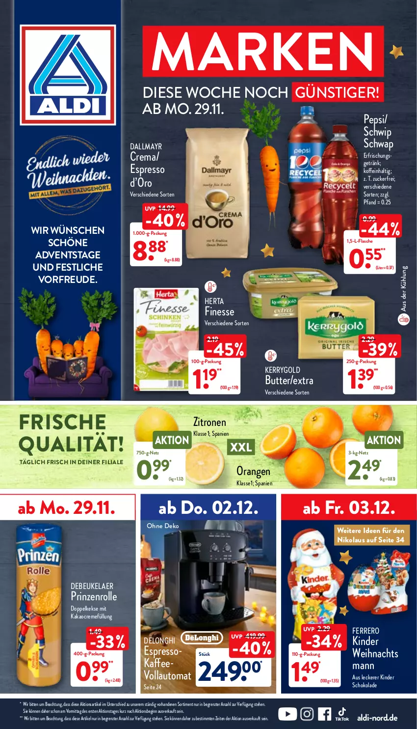 Aktueller Prospekt Aldi Nord - Aldi-Vorschau - von 29.11 bis 04.12.2021 - strona 1