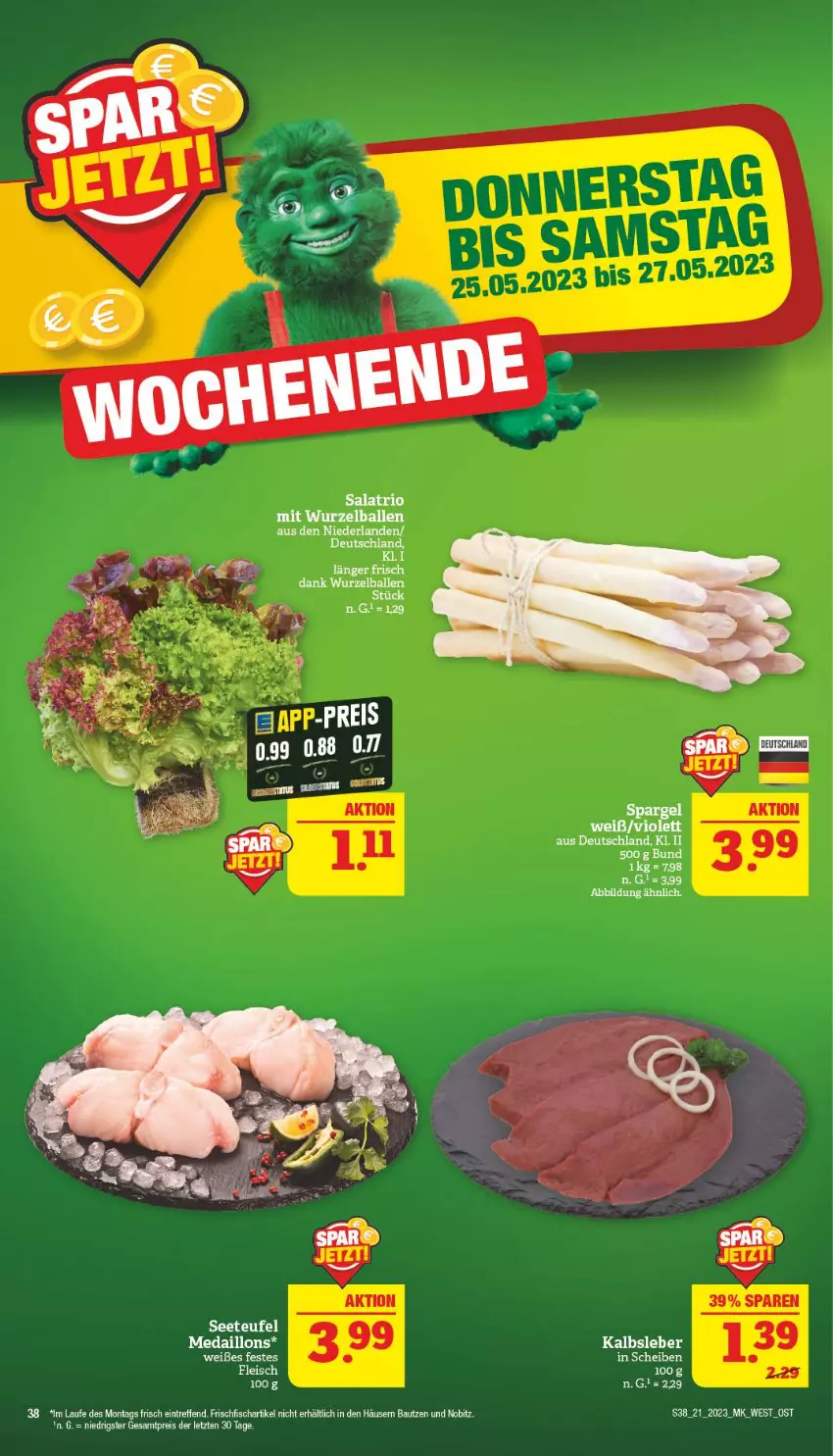 Aktueller Prospekt Marktkauf - Prospekt - von 21.05 bis 27.05.2023 - strona 38 - produkty: ball, Bau, eis, fisch, fleisch, frischfisch, medaillons, reis, salat, Ti, ZTE