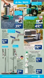 Gazetka promocyjna Aldi Nord - Von Montag - Gazetka - ważna od 23.03 do 23.03.2024 - strona 17 - produkty: aldi, Bau, bio, Brei, Clin, dell, edelstahl, eier, eis, elle, ente, ferrex, flasche, Fußmatte, Garten, Gartenpumpe, Germ, Holz, korn, Kugel, latte, Mode, natur, naturstein, ndk, pflaster, Rauch, reiniger, reis, Ria, rwe, Schal, Schale, schlauch, Teleskop, teleskopstiel, Ti, wasser, weck, ZTE