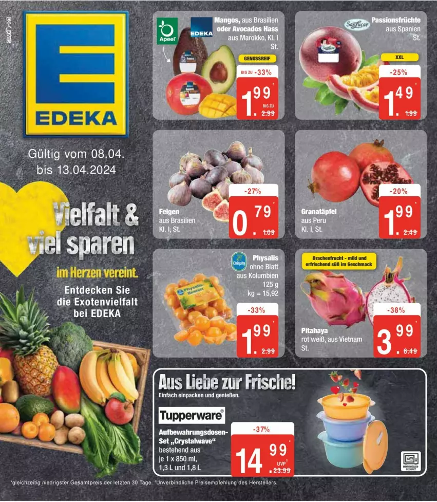 Aktueller Prospekt Edeka - Prospekte - von 08.04 bis 13.04.2024 - strona 5 - produkty: Alwa, deka, eis, elle, reis, teller, Ti, ZTE