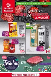 Gazetka promocyjna Selgros - Food - Gazetka - ważna od 22.03 do 22.03.2023 - strona 1 - produkty: angebot, angebote, bio, coppenrath, drink, eis, Goldstücke, hafer, Haferdrink, LG, nuss, reis, Schwartau, Ti