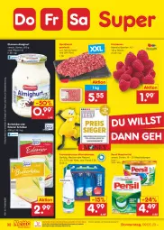 Gazetka promocyjna Netto Marken-Discount - Filial-Angebote - Gazetka - ważna od 11.03 do 11.03.2023 - strona 32 - produkty: almighur, almighurt, Alwa, beere, beeren, bestpreis, brunnen, butter, butterkäse, edamer, ehrmann, ehrmann almighurt, eis, flasche, fleisch, glasflasche, hackfleisch, hackfleisch gemischt, himbeer, himbeere, himbeeren, Käse, mineralwasser, natur, ndk, persil, persil waschmittel, reis, rel, rind, Schal, Schale, schwein, Ti, waschmittel, wasser, wein, wurst, wurst in selbstbedienung