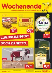 Gazetka promocyjna Netto Marken-Discount - Filial-Angebote - Gazetka - ważna od 11.03 do 11.03.2023 - strona 33 - produkty: angebot, bestpreis, bohne, bohnen, eis, hanuta, jacobs, kaffee, kaffeebohnen, keks, kekse, leibniz, leine, rama, reis, Ti, Trockner, wäschetrockner, waschmaschine, waschmaschinen, ZTE