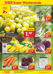 Gazetka promocyjna Netto Marken-Discount - Filial-Angebote - Gazetka - ważna od 11.03 do 11.03.2023 - strona 34 - produkty: asti, banane, bananen, bestpreis, beutel, bio, discount, eis, Grünpflanzen, LG, möhren, ndk, obst, pflanze, pflanzen, reis, rote bete, rotkohl, Schal, Schale, speisemöhren, Ti, topf, trauben, zwiebel, zwiebeln