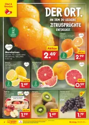 Gazetka promocyjna Netto Marken-Discount - Filial-Angebote - Gazetka - ważna od 11.03 do 11.03.2023 - strona 4 - produkty: asti, bestpreis, eis, früchte, grapefruit, kiwi, mandarine, mandarinen, ndk, obst, orange, orangen, papier, reis, Schal, Schale, Ti, trauben, zitrone, zitronen