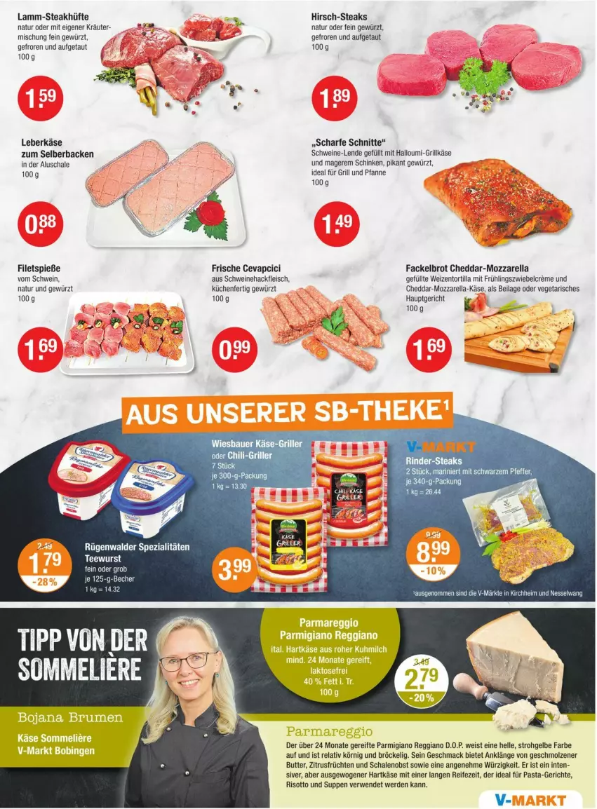 Aktueller Prospekt Vmarkt - Prospekte - von 28.08 bis 03.09.2025 - strona 3 - produkty: auer, Bau, Bauer, brot, butter, cheddar, eis, elle, erde, filet, filets, fleisch, früchte, früchten, für grill und pfanne, gewürz, grill, grill und pfanne, Grillkäse, hackfleisch, Halloumi, hartkäse, ideal für grill, ideal für grill und pfanne, ilag, Käse, kräuter, küche, Küchen, lamm, leberkäs, leberkäse, mac, mozzarella, natur, obst, parmigiano, parmigiano reggiano, pasta, pfanne, reggiano, rel, rind, rinder, risotto, Röcke, rügenwalder, rwe, Schal, Schale, schinken, schwein, schweine, Schweinehackfleisch, Spezi, steak, steakhüfte, steaks, suppe, suppen, tee, teewurst, Ti, tortilla, und pfanne, Vegeta, wein, weine, wiesbauer, wurst, zwiebel