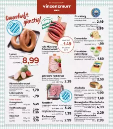 Gazetka promocyjna Aez - Prospekte - Gazetka - ważna od 21.12 do 21.12.2024 - strona 4 - produkty: apfel, appenzeller, auer, Bad, beef, braten, buch, dressing, eier, eiersalat, eis, elle, emmentaler, ente, Entenbrust, Feigen, frischkäse, frischkäsezubereitung, frucht, gewürz, gin, gulasch, hartkäse, Hausmacher, Holz, Käse, Kraut, küche, lachs, leberwurst, lyoner, mac, mandarine, mandarinen, meerrettich, milch, mit frucht, natur, pistazien, pute, Räucherlachs, remoulade, Rettich, rind, rinder, Rinderzunge, ring, roastbeef, rwe, salat, salz, sauce, Sauerrahm, schinken, schnitten, schnittkäse, schnittlauch, senf, Spezi, südtiroler, suppe, Ti, tisch, wurst, Yo, zwiebel, zwiebeln