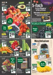 Gazetka promocyjna E Center - Angebote der Woche - Gazetka - ważna od 26.02 do 26.02.2022 - strona 3 - produkty: aeg, avocado, avocados, backfisch, beere, beeren, bio, Clin, deka, eis, elle, erdbeere, erdbeeren, filet, fisch, fleisch, heidelbeere, heidelbeeren, LG, Muscheln, obst, Obst und Gemüse, pfirsich, pfirsiche, radieschen, Schal, Schale, schlauch, stauden, tafeläpfel, tafeltrauben, Ti, trauben, und gemüse