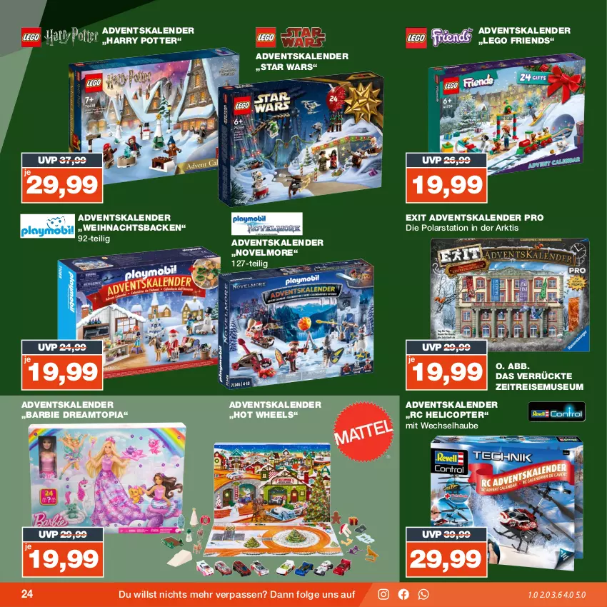 Aktueller Prospekt Real - von 18.09 bis 23.09.2023 - strona 24 - produkty: Adventskalender, Barbie, eis, Hot Wheels, LEGO Friends, LG, reis, Ti