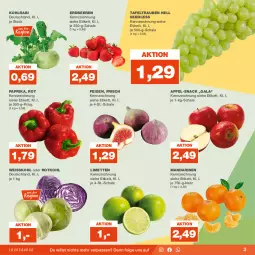 Gazetka promocyjna Real - Gazetka - ważna od 23.09 do 23.09.2023 - strona 3 - produkty: apfel, beere, beeren, eis, erdbeere, erdbeeren, Feigen, kohlrabi, LG, limette, limetten, mandarine, mandarinen, Mett, metten, paprika, rotkohl, Schal, Schale, snack, tafeltrauben, Ti, trauben