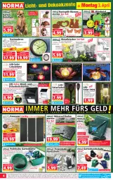 Gazetka promocyjna Norma - Norma - Gazetka - ważna od 10.04 do 10.04.2023 - strona 4 - produkty: abdeckplane, asti, auer, batterie, batterien, Bebe, blume, blumen, Blüte, Bodenplatte, Dekofigur, dell, eis, elle, ente, erde, Frosch, Garten, gartenmöbel, gin, gsw, handschuhe, Holz, Kinder, Kranz, Kugel, lamm, latte, leds, Leuchte, Mett, möbel, Mode, natur, ndk, Paravent, pool, pril, reis, Schal, Schmetterling, schuhe, Schütze, Solarfackel, Spiele, Ti, tisch, uhr, usb, wasser, werkzeug, Wichtel