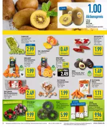 Gazetka promocyjna Diska - Prospekte - Gazetka - ważna od 25.11 do 25.11.2023 - strona 3 - produkty: aktionspreis, avocado, braun, burger, champignon, champignons, champignons braun, clementinen, deka, eis, fisch, Kaki, kerze, kiwi, möhren, nuss, orange, orangen, paprika, paprika rot, pflaume, pflaumen, reis, Spitzpaprika, tee, Ti, tomate, tomaten, trauben