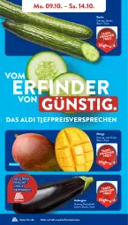 Gazetka promocyjna AldiSud - NÄCHSTE WOCHE - Gazetka - ważna od 14.10 do 14.10.2023 - strona 4 - produkty: aldi, aubergine, eis, gin, gurke, kracher, mango, nuss, reis, Ti