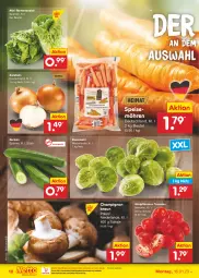 Gazetka promocyjna Netto Marken-Discount - Filial-Angebote - Gazetka - ważna od 21.01 do 21.01.2023 - strona 12 - produkty: asti, bestpreis, beutel, braun, champignon, eis, gurke, gurken, möhren, ndk, pflaume, pflaumen, reis, Romanasalat, rosen, Rosenkohl, salat, Schal, Schale, speisemöhren, Ti, tomate, tomaten, zwiebel, zwiebeln