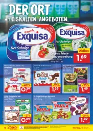Gazetka promocyjna Netto Marken-Discount - Filial-Angebote - Gazetka - ważna od 21.01 do 21.01.2023 - strona 18 - produkty: angebot, angebote, bestpreis, choco fresh, decke, Dr. Oetker, ehrmann, eis, exquisa, exquisa frischkäse, ferrero, frischkäse, früchte, Grießtraum, Käse, Kinder, Kinder Choco fresh, marmorette, maultaschen, Müller, ndk, Paula, pudding, reis, Tasche, taschen, Ti, vanille