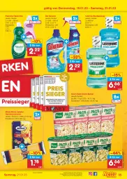 Gazetka promocyjna Netto Marken-Discount - Filial-Angebote - Gazetka - ważna od 21.01 do 21.01.2023 - strona 37 - produkty: angebot, Becher, bestpreis, eis, hartweizen, knorr, knorr pasta, listerine, mundspülung, nudel, nudeln, olive, palmolive, pasta, pasta snack, reis, reiss, snack, spülmittel, spülung, Ti, ZTE