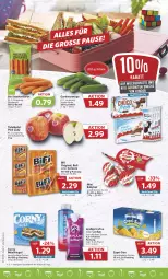 Gazetka promocyjna Combi - Prospekte - Gazetka - ważna od 12.08 do 12.08.2023 - strona 13 - produkty: babybel, beutel, bifi, bio, Cap, capri-sun, corny, eis, gin, gurke, gurken, Kinder, milch, Milchschnitte, mini babybel, möhren, müsli, Müsliriegel, Pink Lady, reis, riegel, Schal, Schale, snack, snacks, tafeläpfel, Ti, ZTE