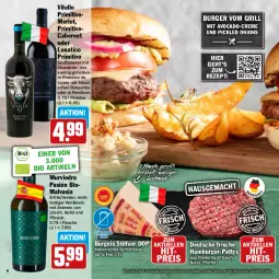 Gazetka promocyjna Hit - Grillbroschüre - Gazetka - ważna od 31.08 do 31.08.2024 - strona 6 - produkty: aktionspreis, apfel, avocado, bio, burger, cabernet, creme, cuvée, eis, elle, flasche, fleisch, grill, hackfleisch, hamburger, Käse, mac, merl, merlot, natur, pfeffer, pfirsich, primitivo, reis, rezept, rind, rinder, rinderhackfleisch, schnittkäse, Ti, wein, Weißwein