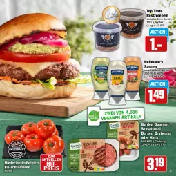 Gazetka promocyjna Hit - Grillbroschüre - Gazetka - ważna od 31.08 do 31.08.2024 - strona 7 - produkty: Becher, bratwurst, burger, eis, elle, flasche, fleisch, garden gourmet, LG, reis, röstzwiebeln, sauce, saucen, Ti, tomate, tomaten, wurst, zwiebel, zwiebeln