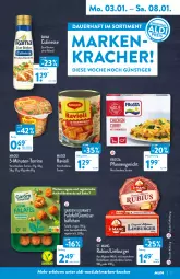 Gazetka promocyjna Aldi Nord - Aldi-Vorschau - Gazetka - ważna od 08.01 do 08.01.2022 - strona 5 - produkty: aldi, auer, aus der tiefkühlung, Becher, braten, burger, culinesse, Falafel, flasche, frosta, garden gourmet, kracher, LG, Limburger, maggi, milch, ohne palmöl, pfanne, pfannen, rama, Rama Culinesse, ravioli, Rubius, St. Mang, terrine, Ti, Vegeta