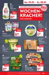 Gazetka promocyjna Aldi Nord - Aldi-Vorschau - Gazetka - ważna od 08.01 do 08.01.2022 - strona 7 - produkty: almette, alpenfrischkäse, auer, aus der tiefkühlung, Bau, Bauer, Becher, brot, butter, buttermilch, eis, filet, filets, flasche, frischkäse, garden gourmet, gin, hafer, Käse, korn, Kornbrot, kracher, Mett, milch, Müller, Ofen, original wagner, quäse, reifen, reine buttermilch, salat, Sauermilchkäse, schnitten, Schwarzbrot, soja, steinofen, Ti, Veganes Eis, vollkornbrot, wagner, ZTE