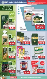 Gazetka promocyjna Combi - Prospekte - Gazetka - ważna od 29.01 do 29.01.2022 - strona 16 - produkty: angebot, angebote, basis müsli, bella crema, beutel, bio, Cap, cappuccino, cerealien, cin, creme, flasche, honig, jacobs, jacobs krönung, jacobs tassimo, kaffee, konfitüre, krüger, lebensmittel, melitta, mühlhäuser, müsli, nougat creme, nuss, sim, tassimo