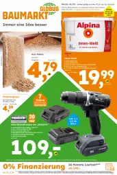 Gazetka promocyjna  - Gazetka - ważna od 12.10 do 12.10.2024 - strona 1 - produkty: akku, akku-bohrschrauber, Arbeitsleuchte, Bank, Bau, Bohrschrauber, eimer, eis, elle, Holz, kraft, Leuchte, Palette, Pellets, reis, sac, Ti, ZTE